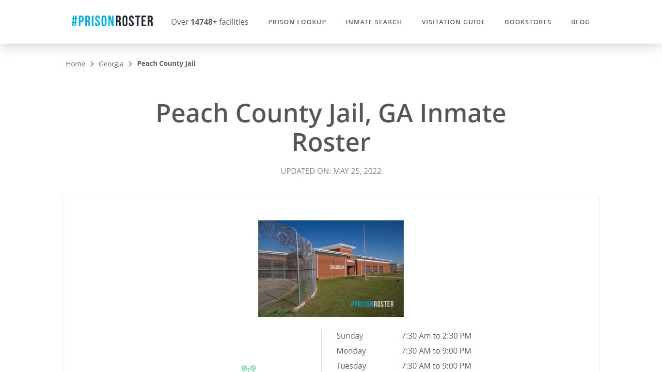 Peach County Jail, GA Inmate Roster - Inmate Locator